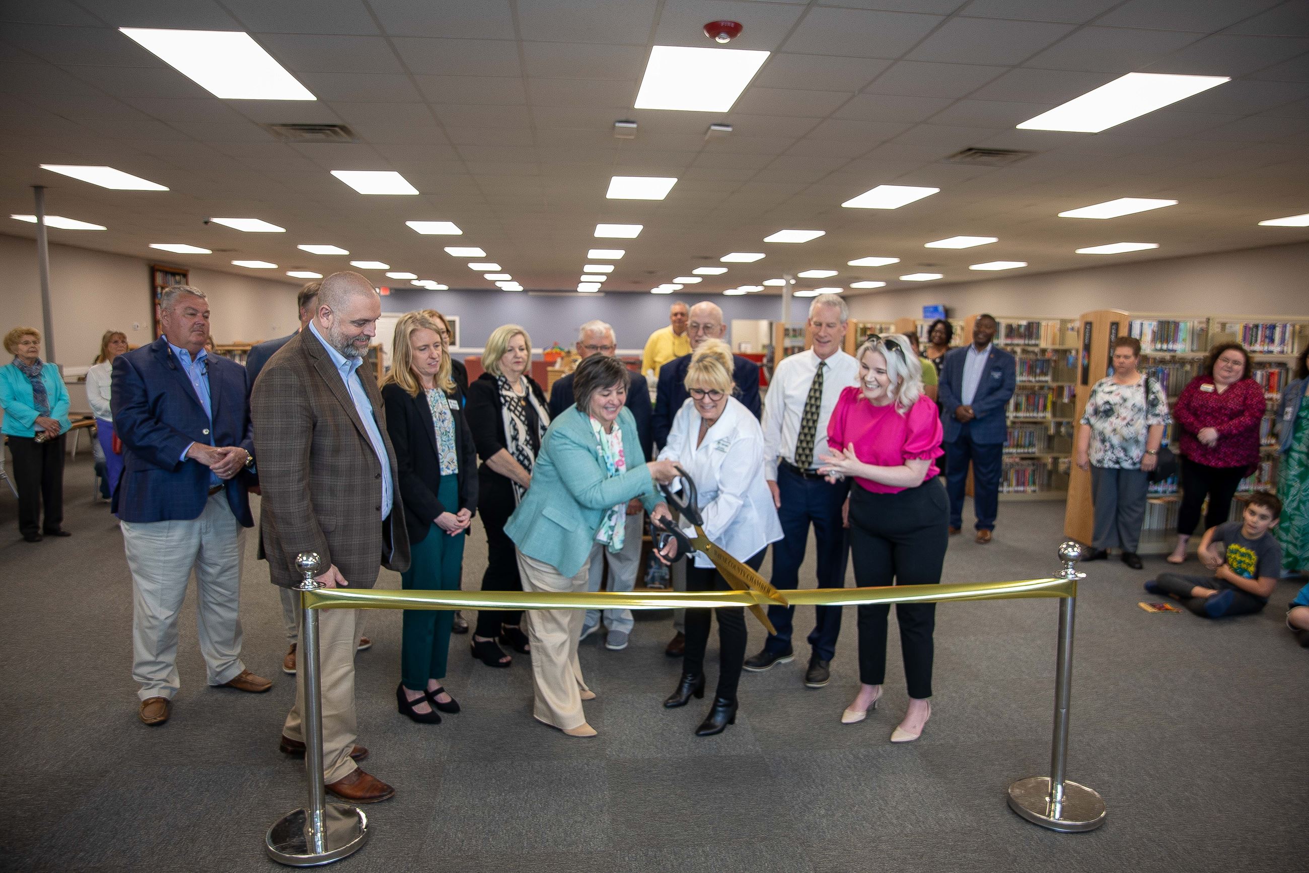 Ribbon Cutting with Donna Phillips and Lisa Stevens
